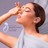 AURICOLARI BLUETOOTH CON CUSTODIA A BORSA - LILLA