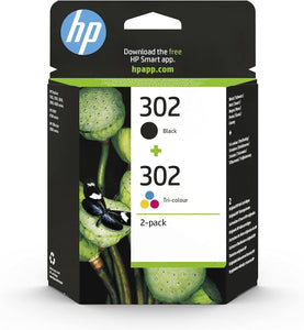 KIT CARTUCCIA HP 302 NERO E TRICROMIA