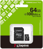 MicroSDXC 64GB Kingston Classe 10 SDCS3/64GB