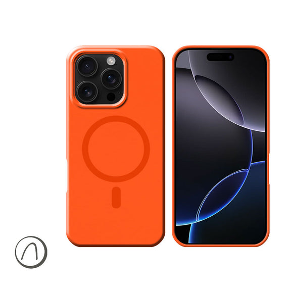 Cover IPHONE 16 PRO Fluid Mag (Arancione)