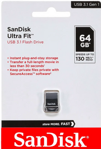 PEN DRIVE 64GB SANDISK ULTRAFIT USB 3.1