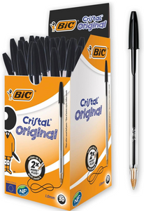 Penna BIC Cristal Original Nera Confezione da 50