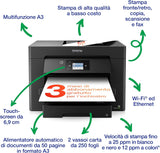 Stampante Multifunzione A3 Epson WorkForce WF-7830DTWF
