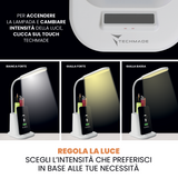 Lampada da Tavolo con Ricarica Wireless Techmade TM-LAMPD3