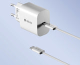 CARICABATTERIE RAPIDO PD 30W GAN CON CAVO TYPE-C DEVIA