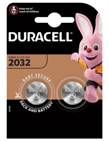 DURACELL BATTERIA BOTTONE DL/CR/BR 2032 3V CONFEZIONE 2PZ