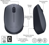 Mouse Logitech M170 Wireless - Grigio