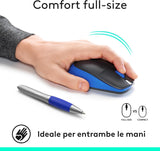 Mouse Logitech M190 Wireless - Blu