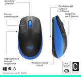 Mouse Logitech M190 Wireless - Blu