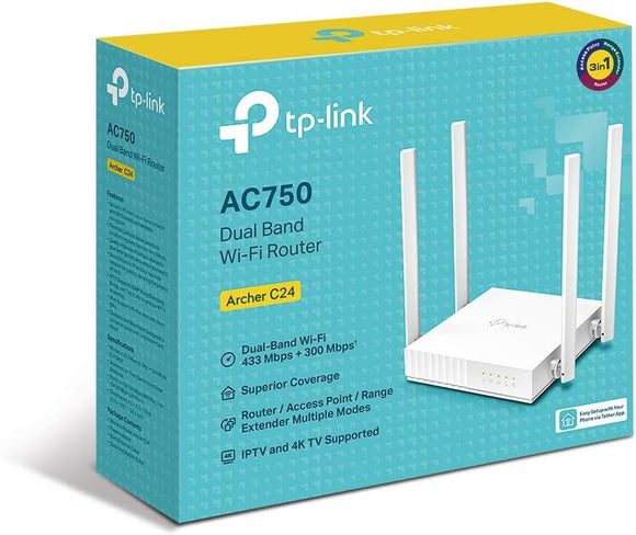 Router TP-LINK ARCHER C24 AC750 Dual Band