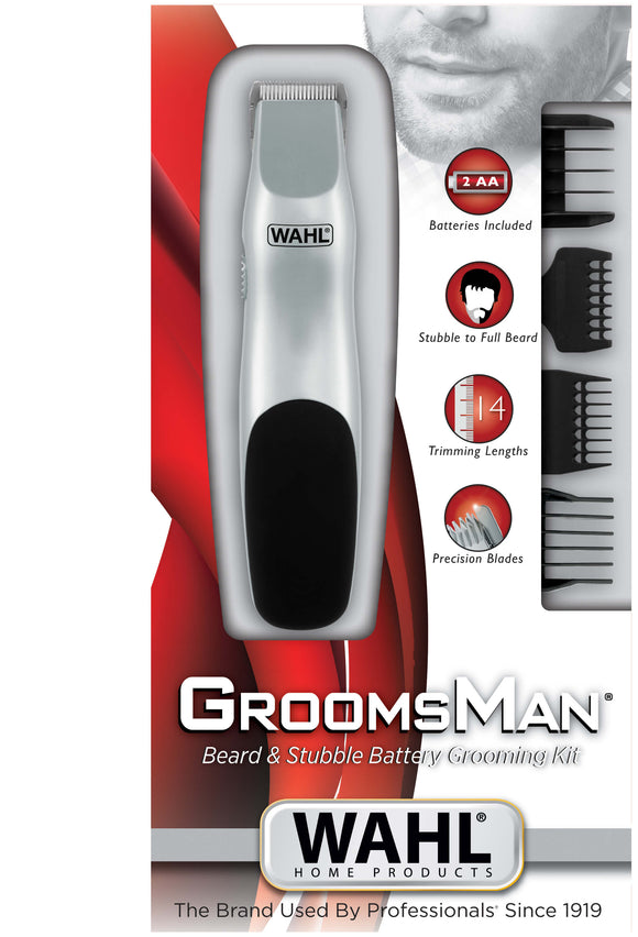 WAHL REGOLABARBA 9906 CON ACCESSORI GROOMSMAN BATTERY BATTERIA