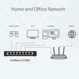 Switch 8 Porte TP-Link LS108G 10/100M/1000 MBPS