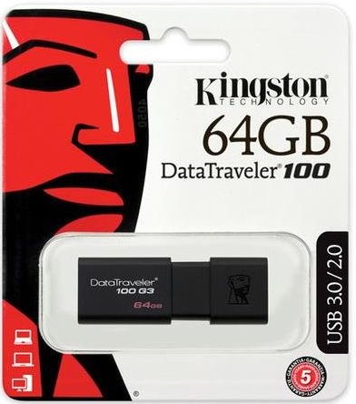 Pen Drive 64GB Kingston DT100G3/64GB USB3.0