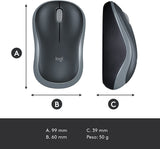 Mouse Logitech M185 Wireless - GRIGIO