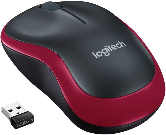 Mouse Logitech M185 Wireless - ROSSO