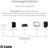 Switch 5 Porte D-Link GO-SW-5E 10/100MBPS