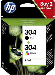 Kit Cartuccia HP 304 Nero e Colore