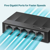 Switch 5 Porte TP-Link LS1005G 10/100M/1000 MBPS