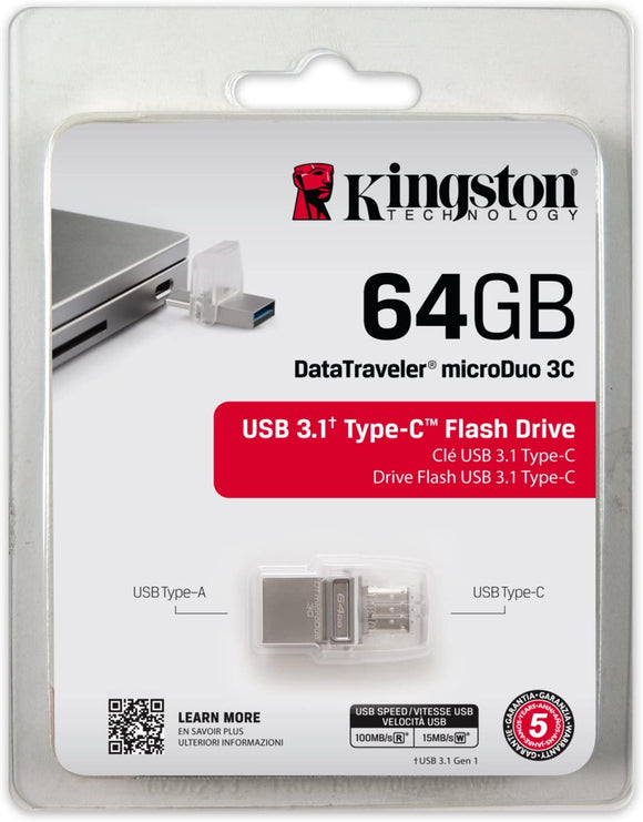 PEN DRIVE 64GB KINGSTON DTDUO3C/64GB USB3.2