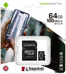 MicroSD 64GB Kingston Classe 10 SDCS2/64GB