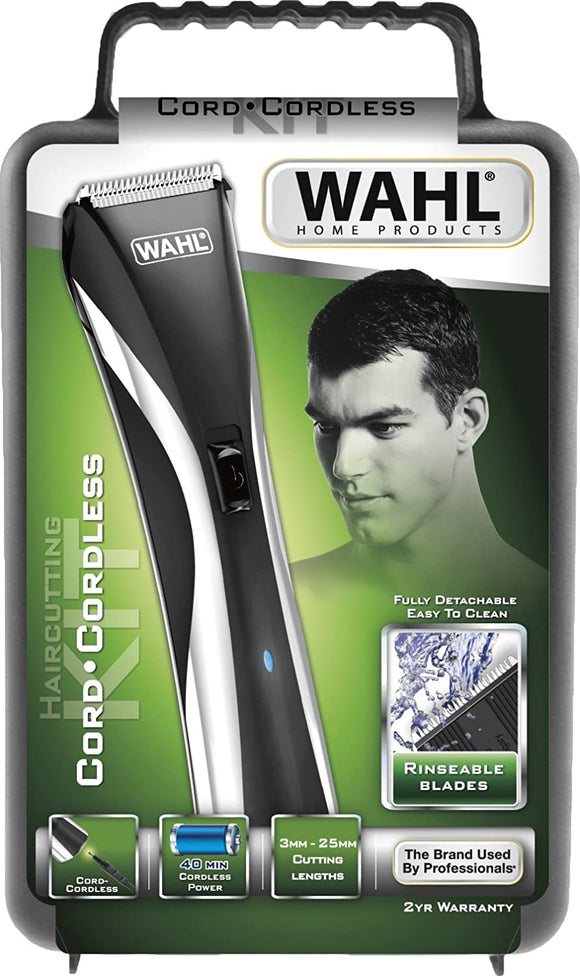 WAHL TAGLIACAPELLI 9698 CON ACCESSORI HAIR&BEARD LED RICARICABILE