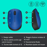 Mouse Logitech M171 Wireless - BLU