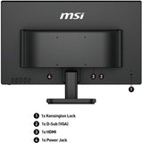 MONITOR  21,5" MSI PRO MP221 IPS FHD 5MS VGA/HDMI