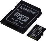 MicroSD 64GB Kingston Classe 10 SDCS2/64GB