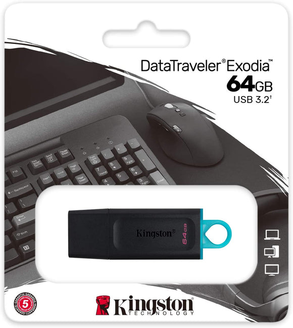 PEN DRIVE 64GB KINGSTON Exodia DTX/64GB USB3.2