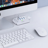 Hub 4 Porte USB AUKEY USB 3.0 - Argento