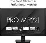 MONITOR  21,5" MSI PRO MP221 IPS FHD 5MS VGA/HDMI