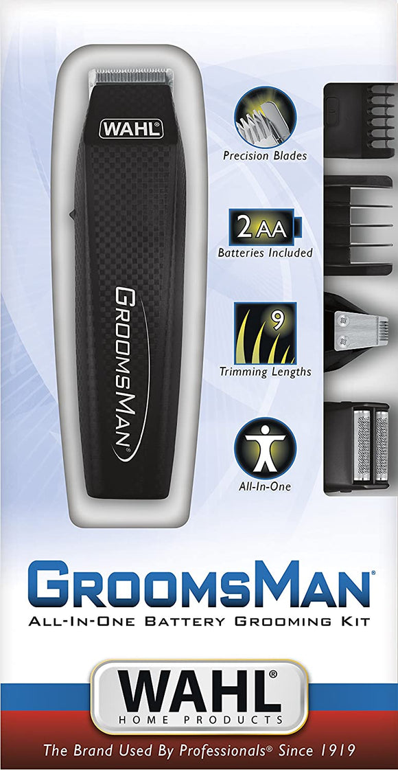 WAHL REGOLABARBA 5537 CON ACCESSORI GROOMSMAN ALL-IN-ONE - BATTERIA