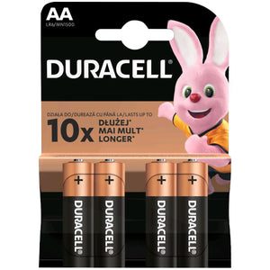 4 Batterie Stilo AA Duracell Alkaline