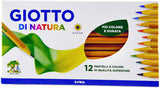 12 COLORI A MATITA PASTELLO GIOTTO NATURA 3,8MM