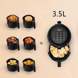 Friggitrice ad Aria Midea MF-TN35A2 6000 Series 3.5LT 1450W Nero