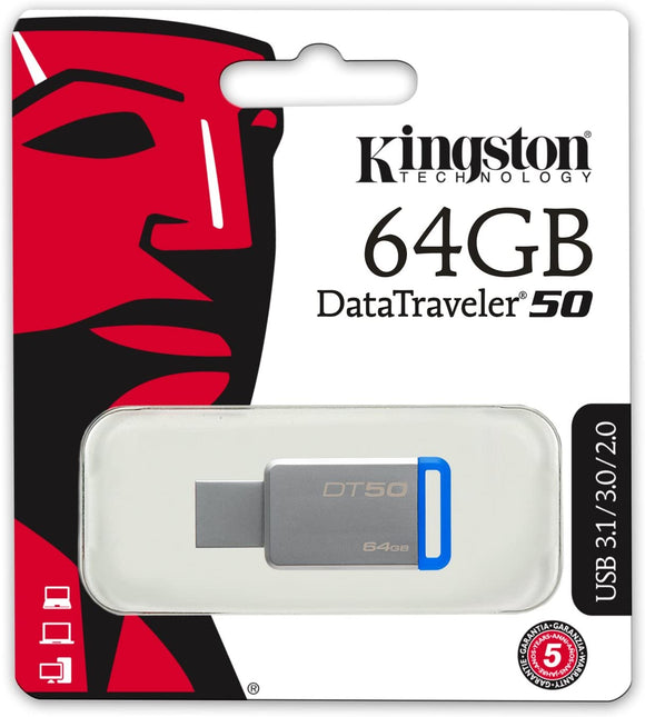 PEN DRIVE 64GB KINGSTON DT50/64GB USB3.0