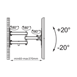 TECHMADE STAFFA TV DA MURO 17"- 42" TM-CT-LCD-T2203E