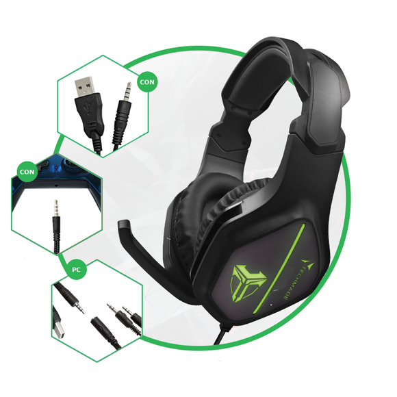 Cuffie con Microfono Techmade TM-M08 - Gaming