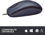 Mouse USB Logitech B100 - Nero