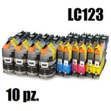 Kit 10 Cartucce Compatibili Brother LC123