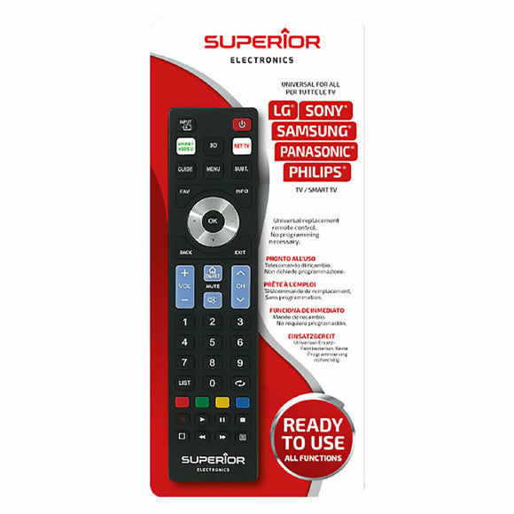 TELECOMANDO UNIVERSALE PER TV E SMART TV - LG / SONY / SAMSUNG / PANASONIC / PHILIPS